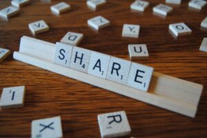 share, game, words